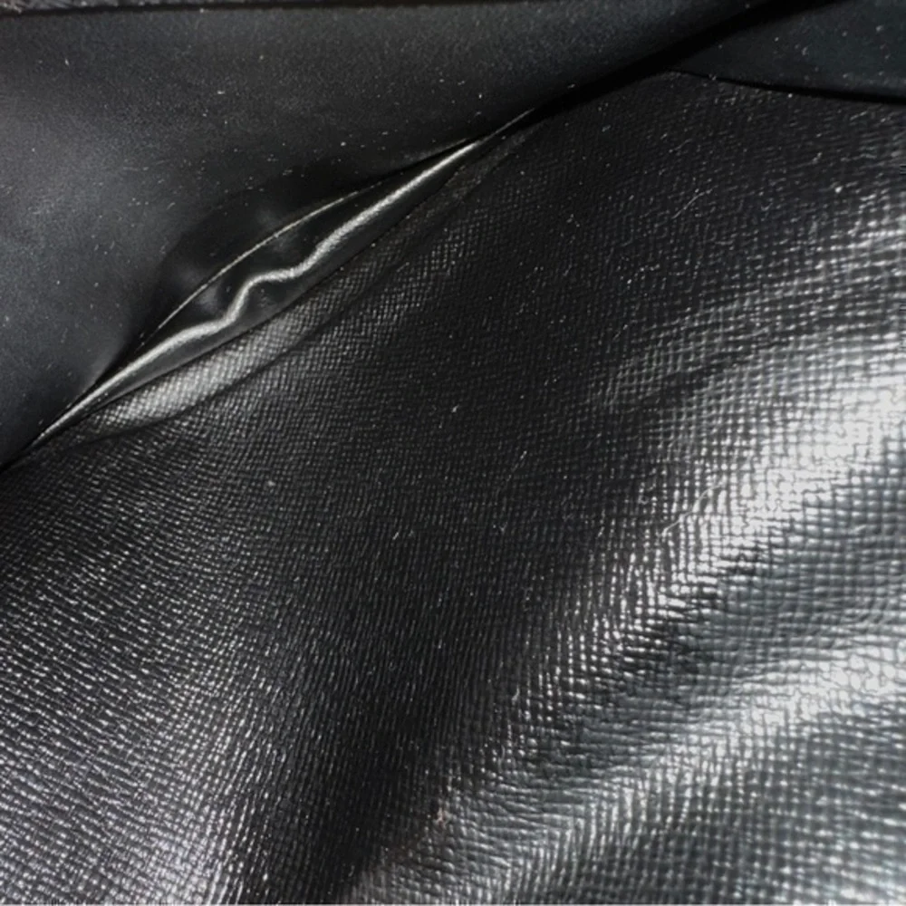 AUTHENTIC Louis Vuitton Monogram Porte Valeurs Checkbook Wallet. Color: Black